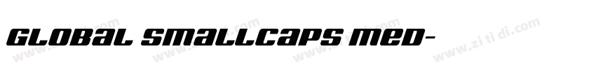 Global SmallCaps Med字体转换